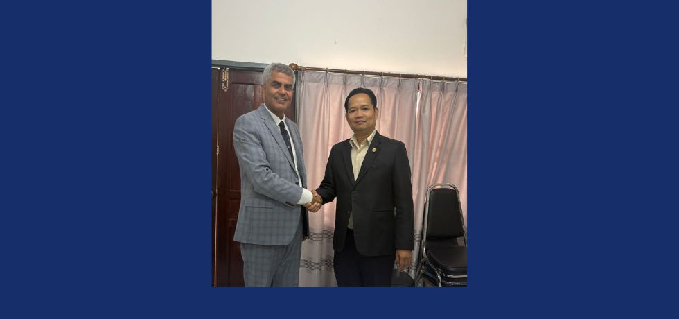 Ambassador Yogeshwar Sangwan met Mr Chanthaviphone KHEUAPKHAMVONE, DG,Department of Posts and discussed strengthening technology and communications relations between  India and laos.